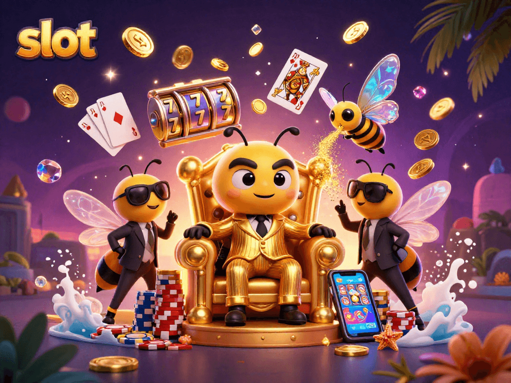 Experience thrilling slot action with our vibrant 3D illustration showcasing dynamic gameplay and casino elements.