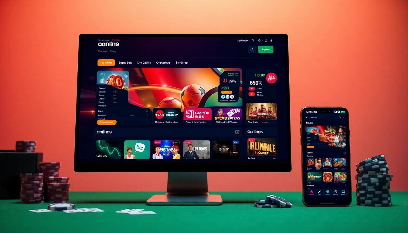 Explore the dynamic online betting interface at https://whycazino.com with its vibrant gaming options and professional design.