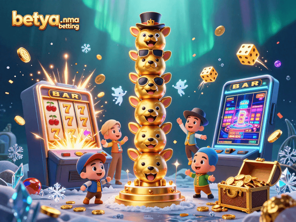 Engage in betya.com mma betting with a vibrant 3D casino scene showcasing lively characters and gaming elements.