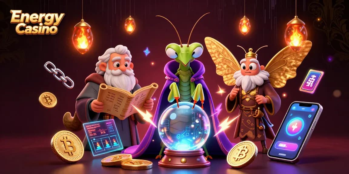 Az Energy Casino legújabb bónuszai és játéklehetőségei, pörgetéssel és nyereményekkel várnak az 3D-s jelenetben.