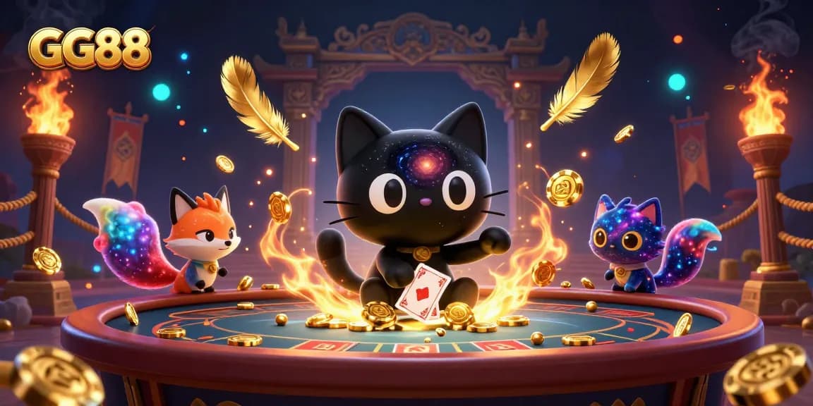 Play thrilling games at GG88 with the enchanting cosmic casino ambiance and vibrant characters.