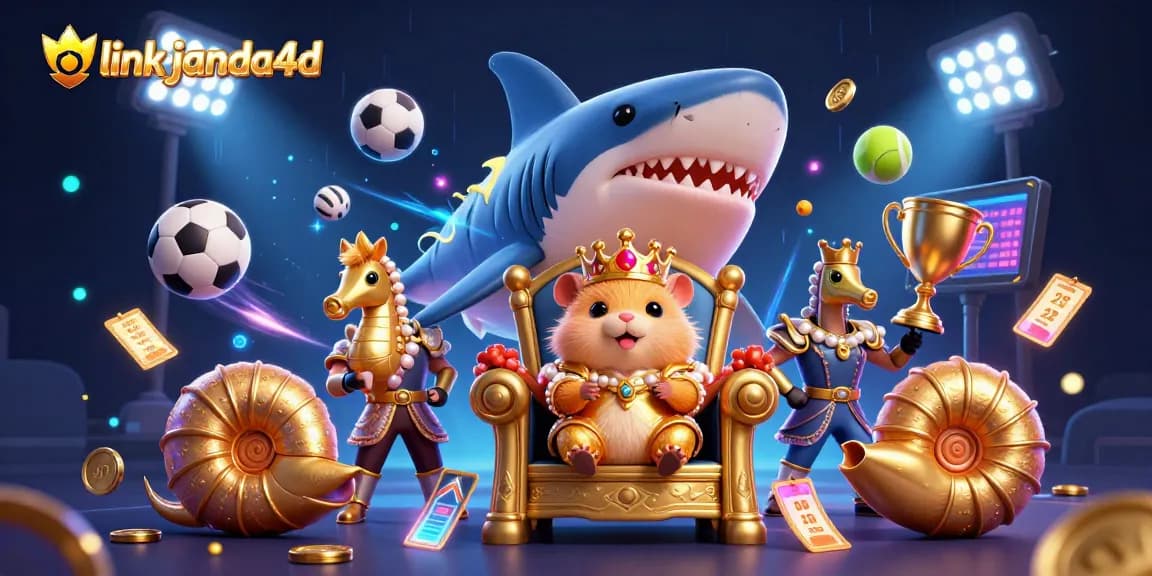 Menangkan dengan link janda4d: Ilustrasi kasino 3D yang kaya elemen menarik.