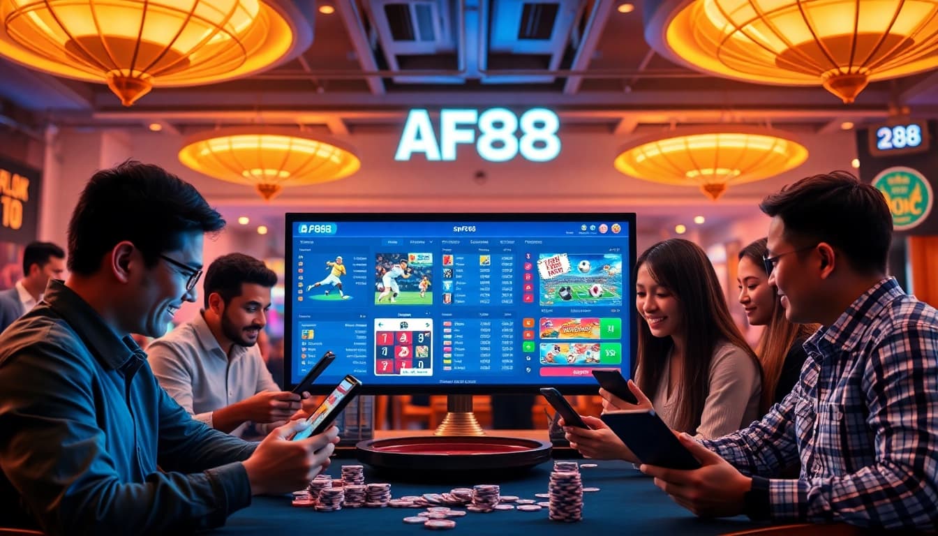 Dynamic view of AF88 com online betting platform showcasing engaging gaming options.