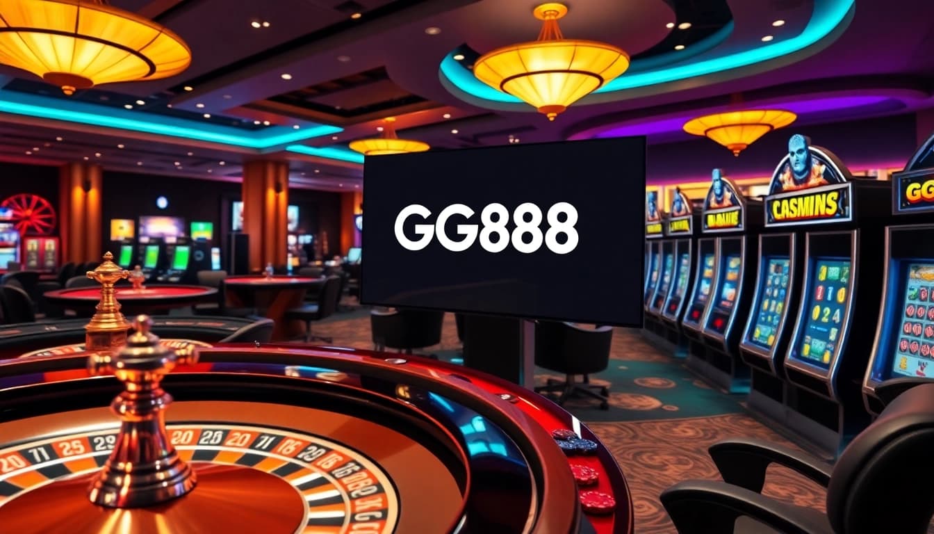 GG88 online casino interface with vibrant tables, excitement and player engagement.
