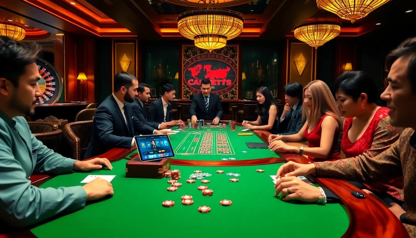 Engaging poker scene at nhà cái Jun88, showcasing thrilling gameplay and elite gamblers.