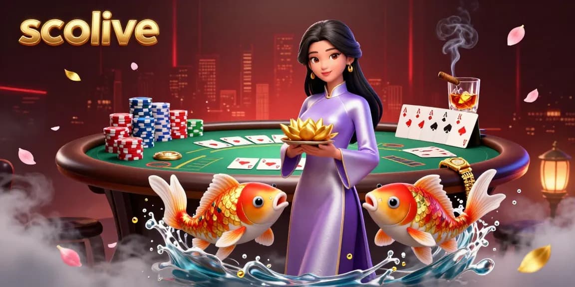 Socolive brings captivating live-action entertainment with rich poker elements and 3D character artistry.