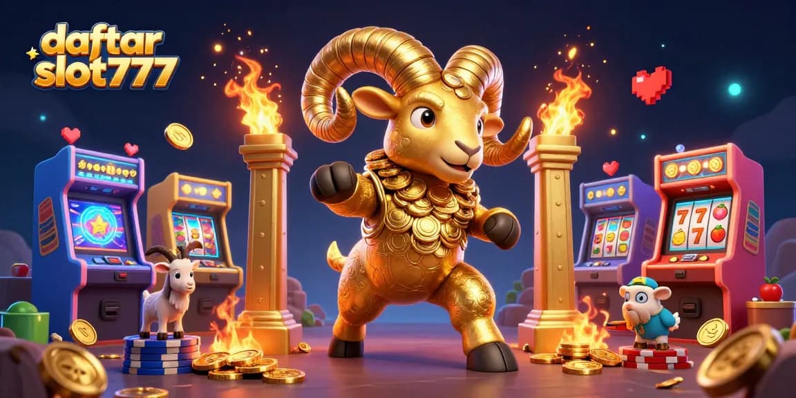 Experience thrilling wins with daftar slot777 at our vibrant casino illustration filled with game elements.