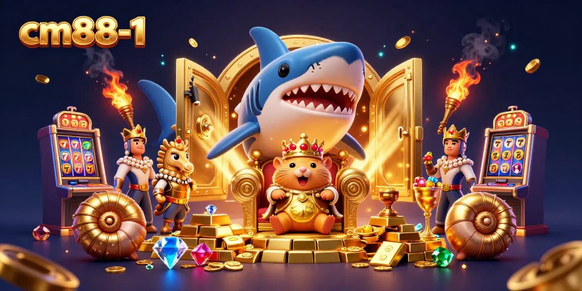 Experience thrilling gameplay at cm88-1 with a majestic golden hamster king amidst riches and excitement.