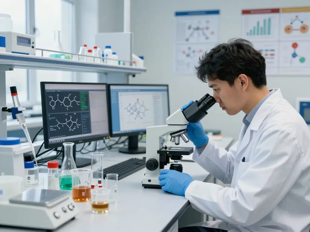 Cannabinoid manufacturer Europe in a professional lab setting, showcasing premium extracts and research.