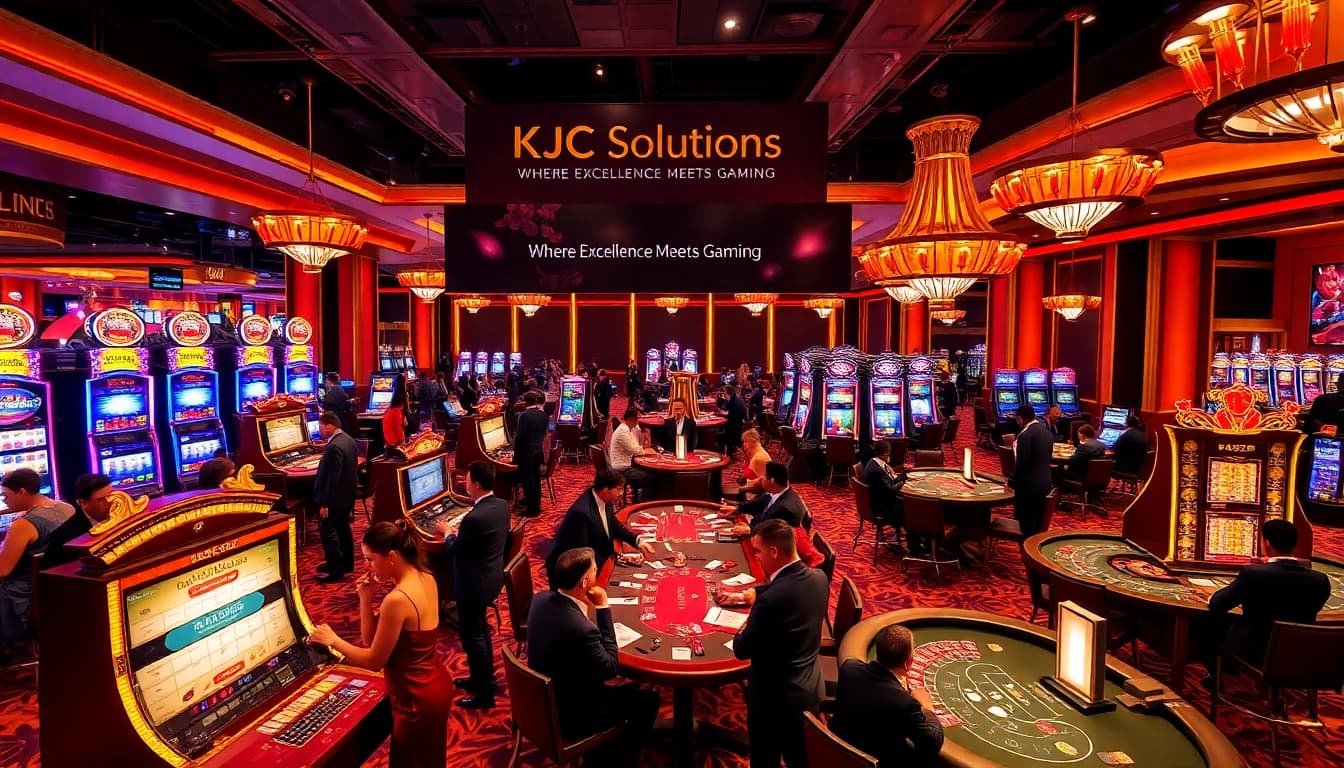 Experience the thrill of winning with Kjc solutions in a vibrant casino environment full of gaming excitement.