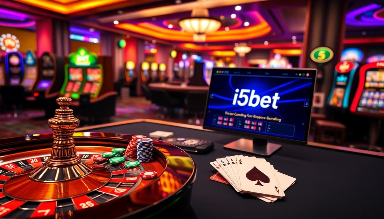 Experience the excitement of nhà cái i5bet with modern casino games and vibrant gaming elements.