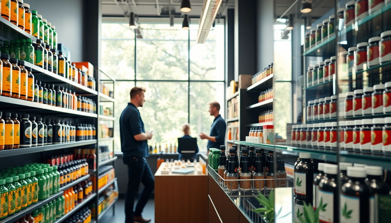Browse various cannabis products at weed stores near me with engaging displays and friendly staff.