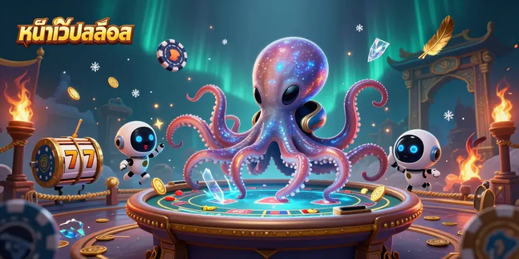 Improve your gaming experience on หน้าเว็บสล็อต with vibrant alien-themed illustrations.
