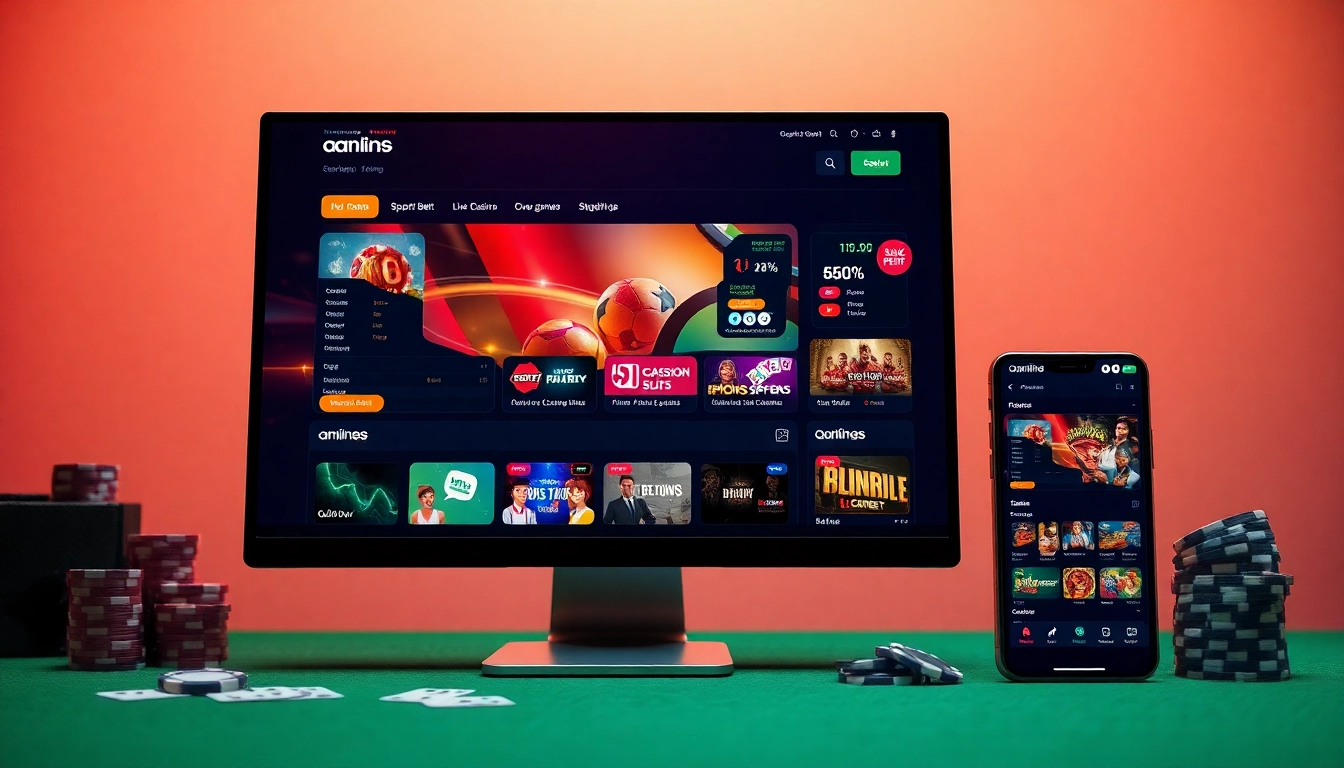 Explore the dynamic online betting interface at https://whycazino.com with its vibrant gaming options and professional design.