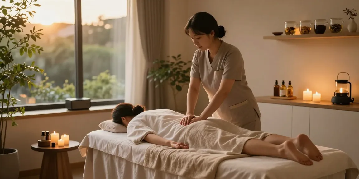 Relaxing spa scene showcasing 영등포스웨디시 massage therapy with soothing ambiance.