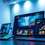 AF88 com homepage displayed on digital devices, showcasing online betting features and promotions.