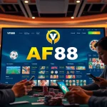 Engaging screenshot of af88 com showcasing online betting with users enjoying various games.
