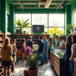 Discover the vibrant ambiance of a Weed Store with welcoming decor and quality products.
