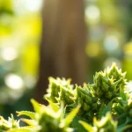 Mental Wellness CBD buds showcased in a serene natural setting to highlight their calming benefits.