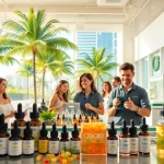 Shop for top-quality cbd miami products in a vibrant dispensary setting.