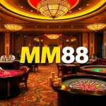 Experience the excitement of online gambling at MM88 with vibrant casino tables and live players.