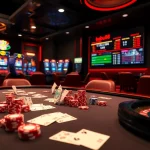 Babu88 thrilling casino experience with poker, roulette, and vibrant digital betting displays.