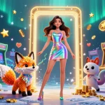 Spin 918Kiss slots with vibrant free credit 918kiss and colorful gaming elements in an exciting casino scene.