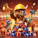 Engage with Sunwin Official for thrilling slot experiences while celebrating with lively characters.