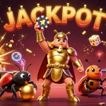 Experience the thrill of dh88 with a vibrant 3D illustration showcasing jackpot excitement.