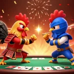 เล่น m98bet ทางเข้ามือถือ ในการต่อสู้ของไก่สองตัวในสไตล์การ์ตูน