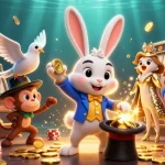 Engage with hoki slot's thrilling experience featuring vibrant, dynamic 3D characters and slot game elements.