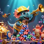 Engage with the vibrant Bg678 login scene showing a celebratory triceratops and dynamic gaming elements.