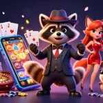 Experience thrilling gameplay and bonuses with slot 10k in this vibrant children's casino-themed illustration.