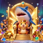 Gambarkan pol88 bermain slot dengan jackpot dalam suasana istana dengan harta karun yang berkilauan.