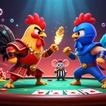 Engage with the thrilling action of toto slot tergacor featuring dynamic roosters in an intense casino showdown.